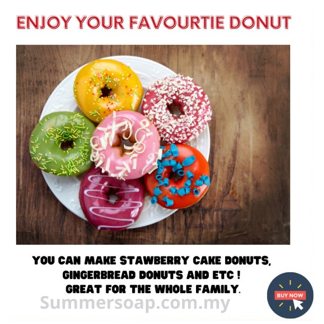 Donut Silicon Mould 6 Cavity (M Size) Acuan Donat Donuts Doughnut Mold