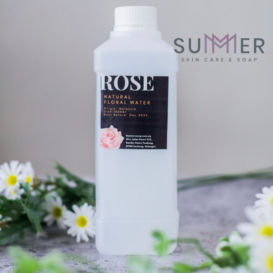 Rose Floral Water 1000ml Hydrosol / Face Mist / Face Toner