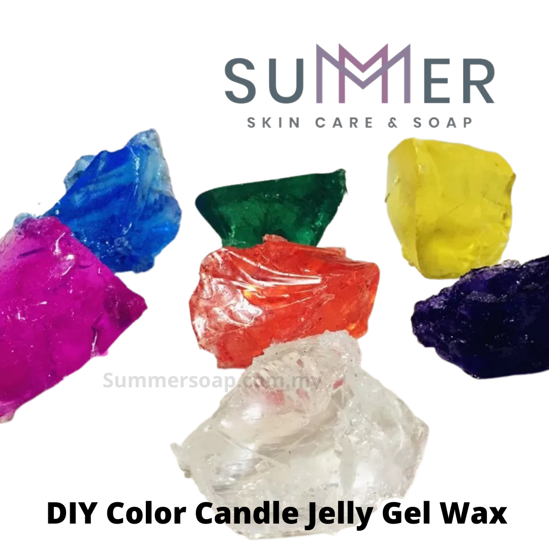 Summer Soap Colour Candle Jelly Gel Wax 100g 果冻蜡 Color Jelly Gel