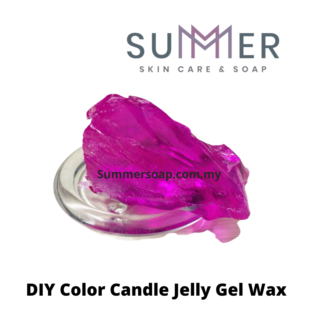 Summer Soap Colour Candle Jelly Gel Wax 100g 果冻蜡 Color Jelly Gel