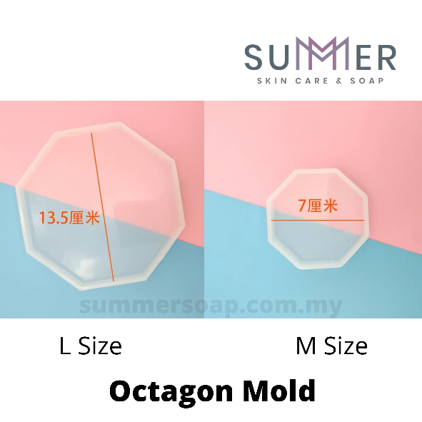 Pentagon / Octagon Silicon Mold for Soap Making Stone Plaster of Paris